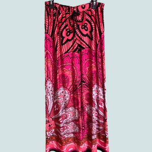 Bold Pink and Orange Paisley Palazzo Pants​